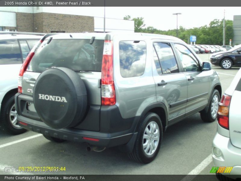Pewter Pearl / Black 2005 Honda CR-V EX 4WD