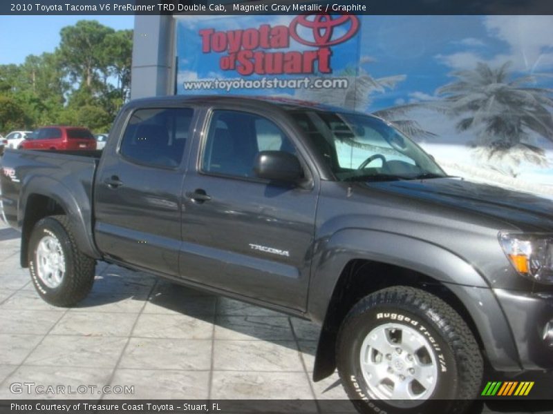 Magnetic Gray Metallic / Graphite 2010 Toyota Tacoma V6 PreRunner TRD Double Cab