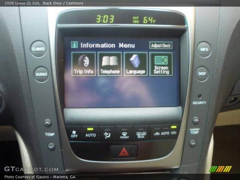Black Onyx / Cashmere 2006 Lexus GS 300