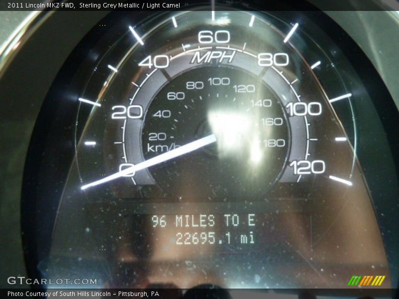 Sterling Grey Metallic / Light Camel 2011 Lincoln MKZ FWD