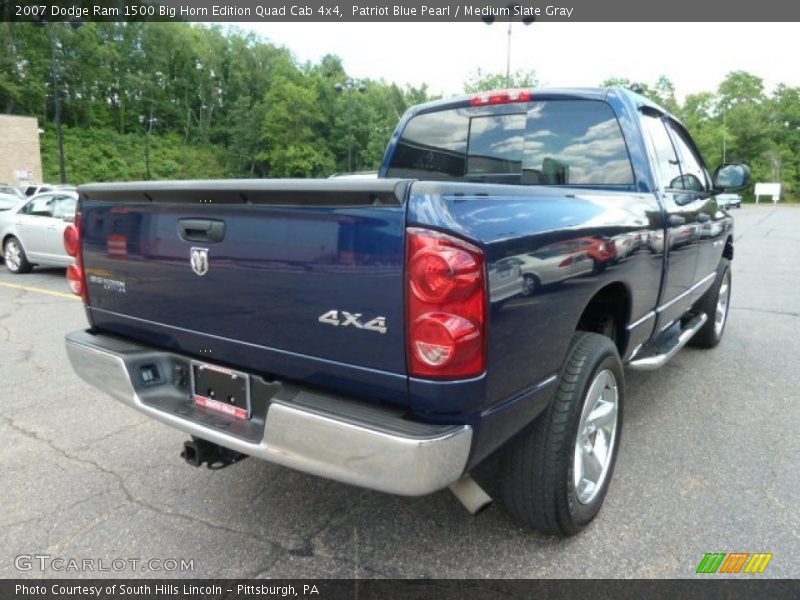 Patriot Blue Pearl / Medium Slate Gray 2007 Dodge Ram 1500 Big Horn Edition Quad Cab 4x4