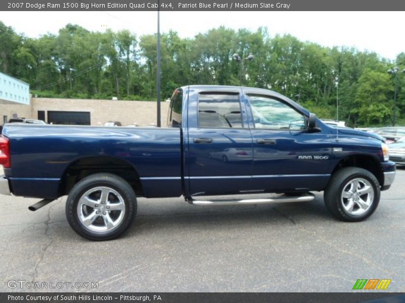 Patriot Blue Pearl / Medium Slate Gray 2007 Dodge Ram 1500 Big Horn Edition Quad Cab 4x4