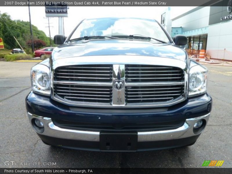 Patriot Blue Pearl / Medium Slate Gray 2007 Dodge Ram 1500 Big Horn Edition Quad Cab 4x4