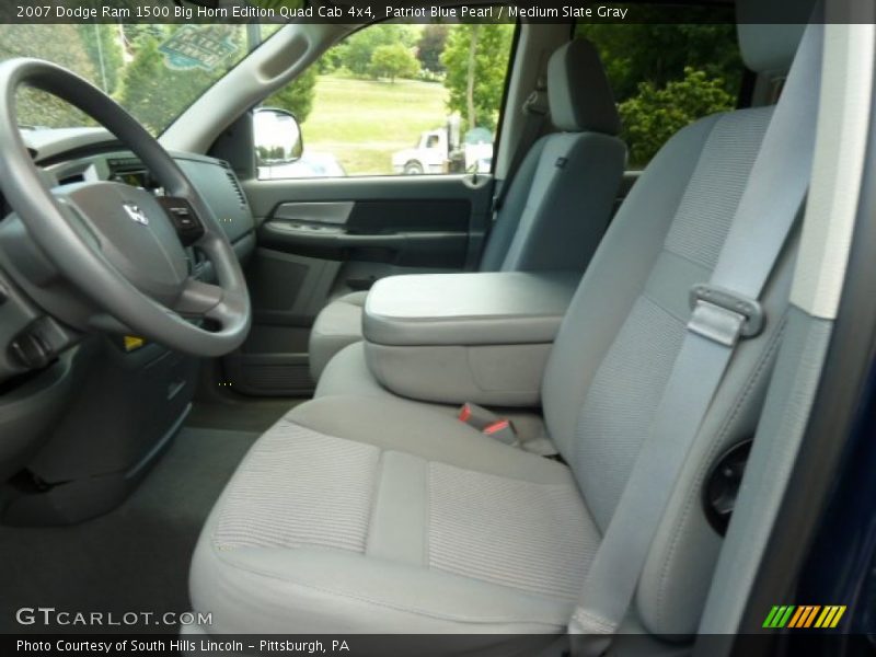 Patriot Blue Pearl / Medium Slate Gray 2007 Dodge Ram 1500 Big Horn Edition Quad Cab 4x4