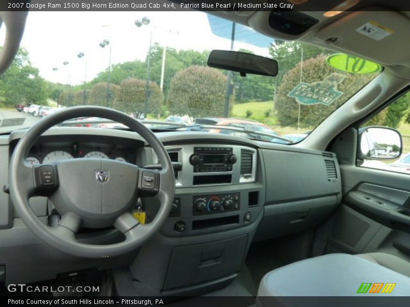 Patriot Blue Pearl / Medium Slate Gray 2007 Dodge Ram 1500 Big Horn Edition Quad Cab 4x4