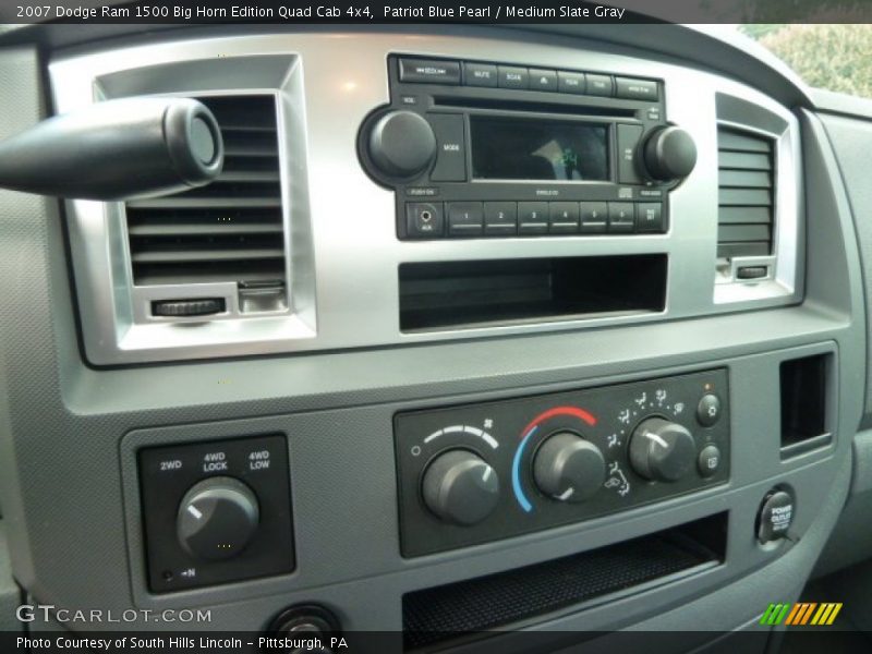 Patriot Blue Pearl / Medium Slate Gray 2007 Dodge Ram 1500 Big Horn Edition Quad Cab 4x4