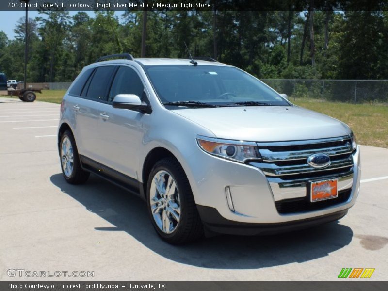 Ingot Silver Metallic / Medium Light Stone 2013 Ford Edge SEL EcoBoost