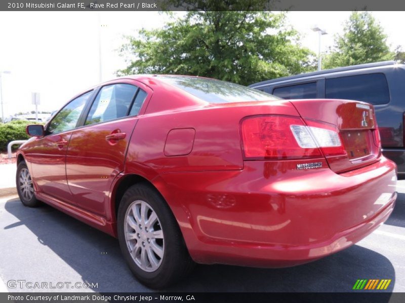Rave Red Pearl / Black 2010 Mitsubishi Galant FE