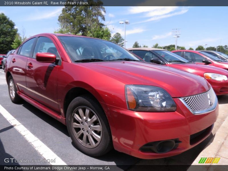 Rave Red Pearl / Black 2010 Mitsubishi Galant FE