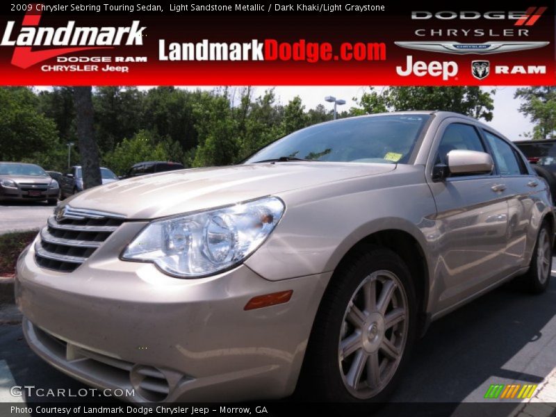 Light Sandstone Metallic / Dark Khaki/Light Graystone 2009 Chrysler Sebring Touring Sedan