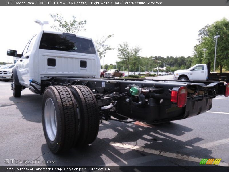 Bright White / Dark Slate/Medium Graystone 2012 Dodge Ram 4500 HD ST Crew Cab Chassis