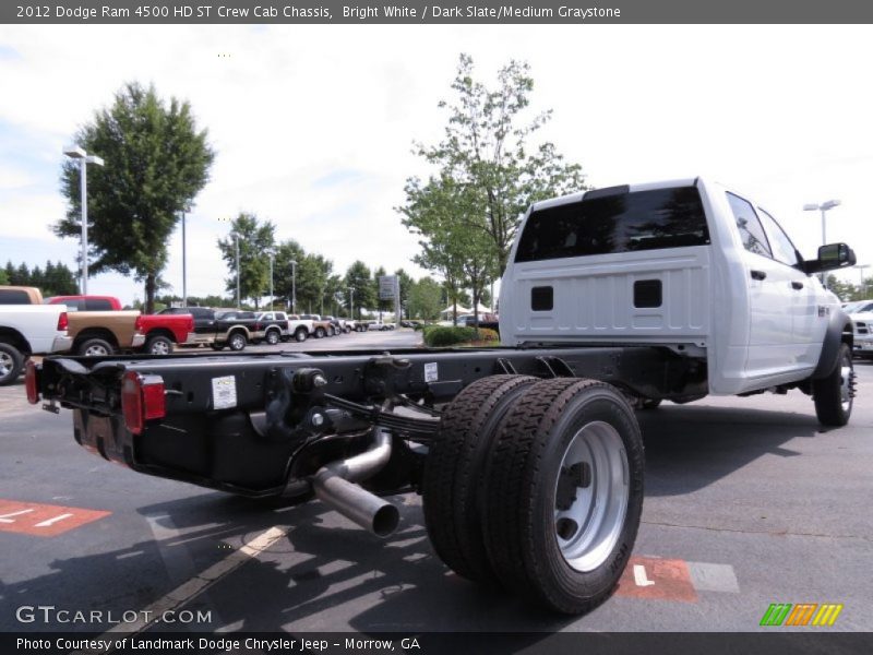 Bright White / Dark Slate/Medium Graystone 2012 Dodge Ram 4500 HD ST Crew Cab Chassis