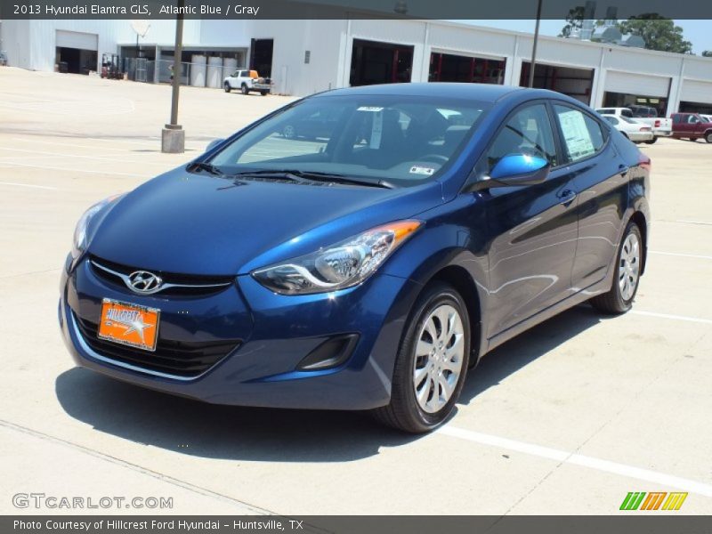 Atlantic Blue / Gray 2013 Hyundai Elantra GLS