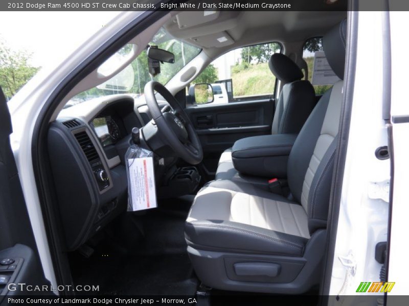 Bright White / Dark Slate/Medium Graystone 2012 Dodge Ram 4500 HD ST Crew Cab Chassis