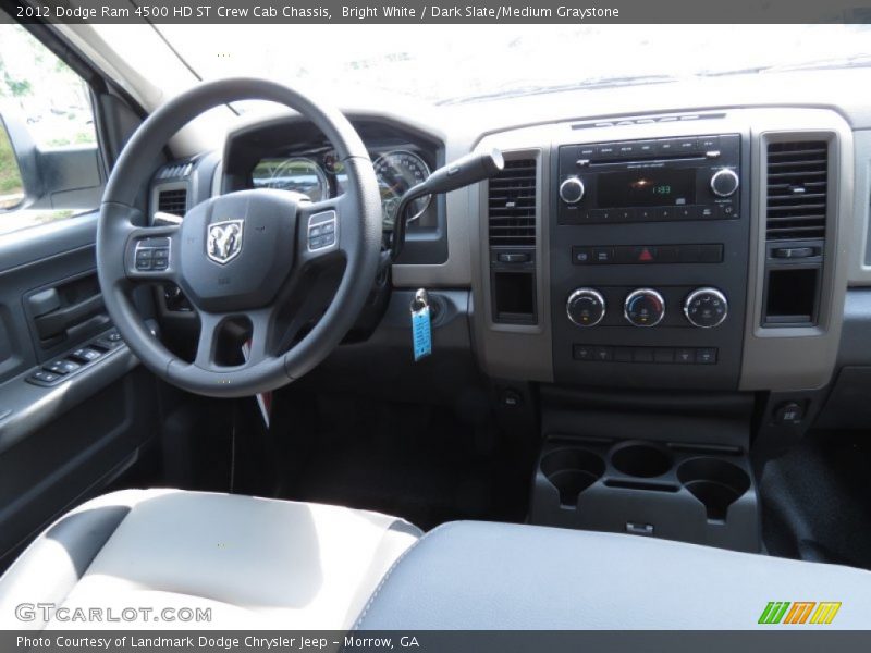Bright White / Dark Slate/Medium Graystone 2012 Dodge Ram 4500 HD ST Crew Cab Chassis