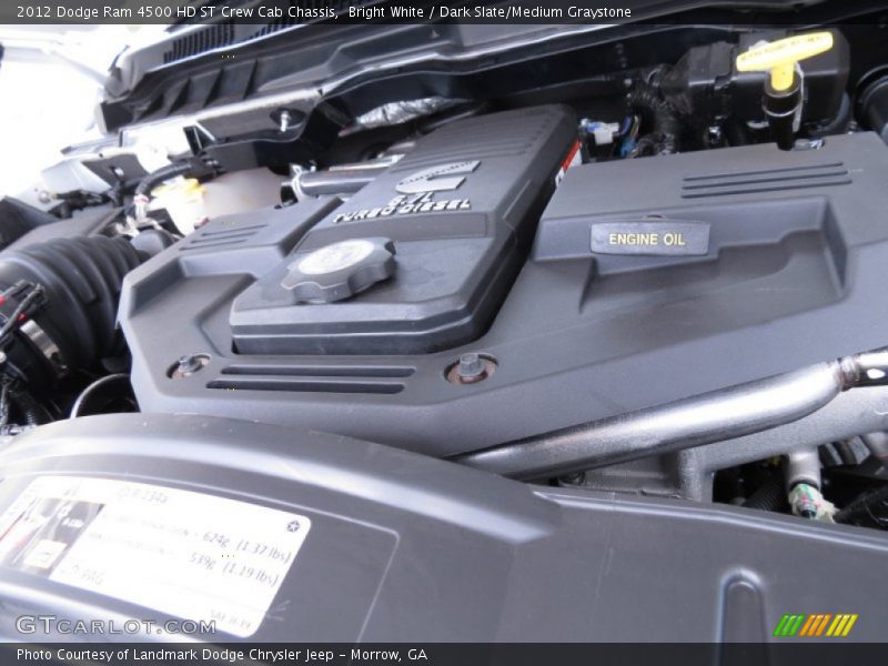 Bright White / Dark Slate/Medium Graystone 2012 Dodge Ram 4500 HD ST Crew Cab Chassis