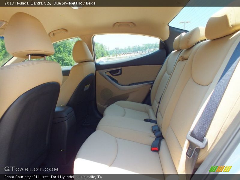 Blue Sky Metallic / Beige 2013 Hyundai Elantra GLS