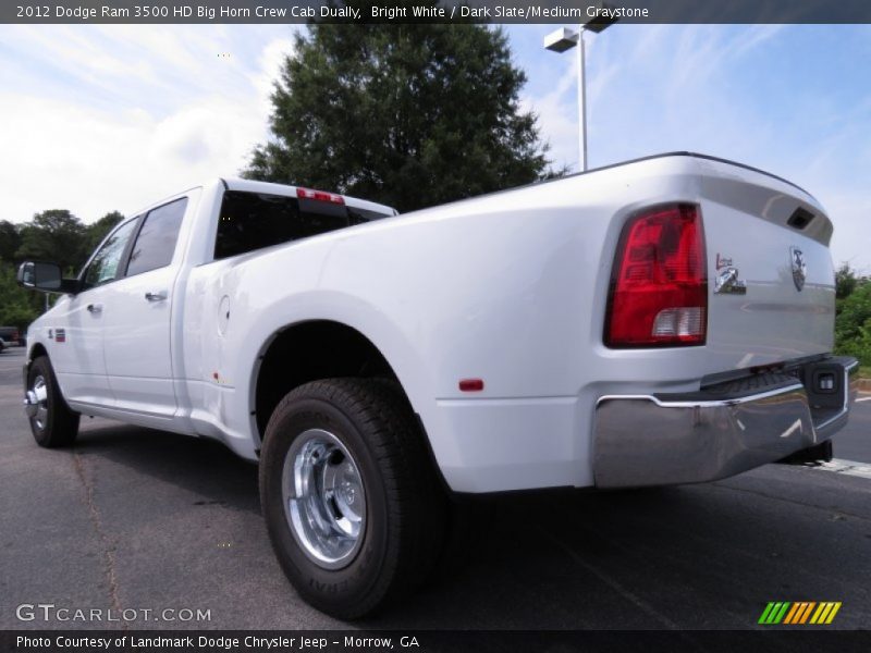 Bright White / Dark Slate/Medium Graystone 2012 Dodge Ram 3500 HD Big Horn Crew Cab Dually