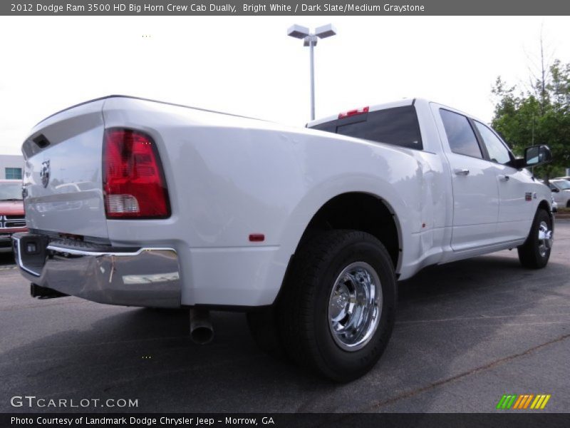 Bright White / Dark Slate/Medium Graystone 2012 Dodge Ram 3500 HD Big Horn Crew Cab Dually
