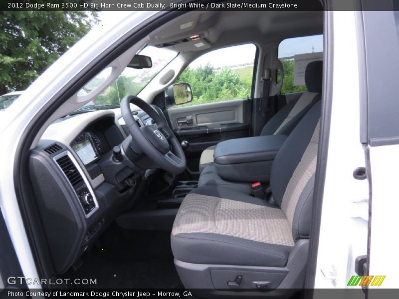 Bright White / Dark Slate/Medium Graystone 2012 Dodge Ram 3500 HD Big Horn Crew Cab Dually
