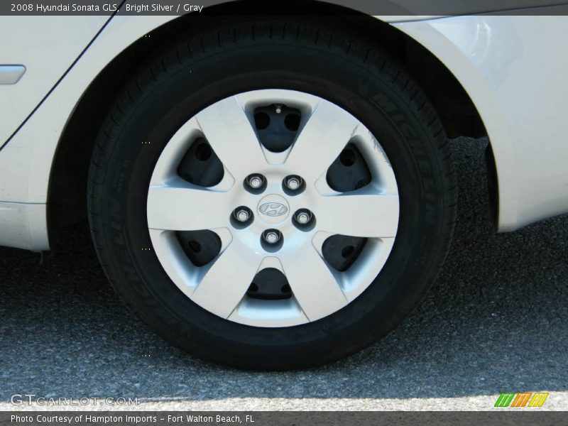 Bright Silver / Gray 2008 Hyundai Sonata GLS