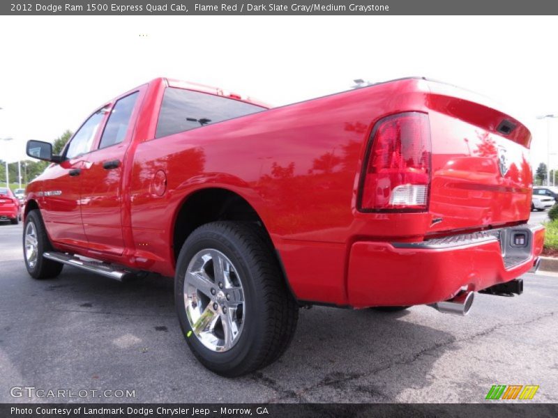 Flame Red / Dark Slate Gray/Medium Graystone 2012 Dodge Ram 1500 Express Quad Cab