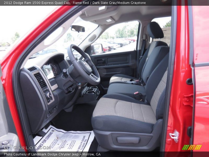Flame Red / Dark Slate Gray/Medium Graystone 2012 Dodge Ram 1500 Express Quad Cab