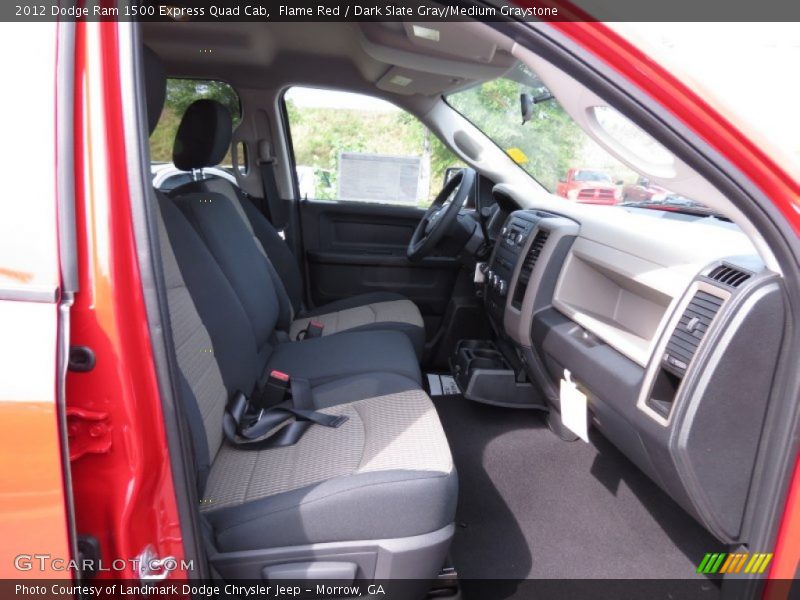 Flame Red / Dark Slate Gray/Medium Graystone 2012 Dodge Ram 1500 Express Quad Cab