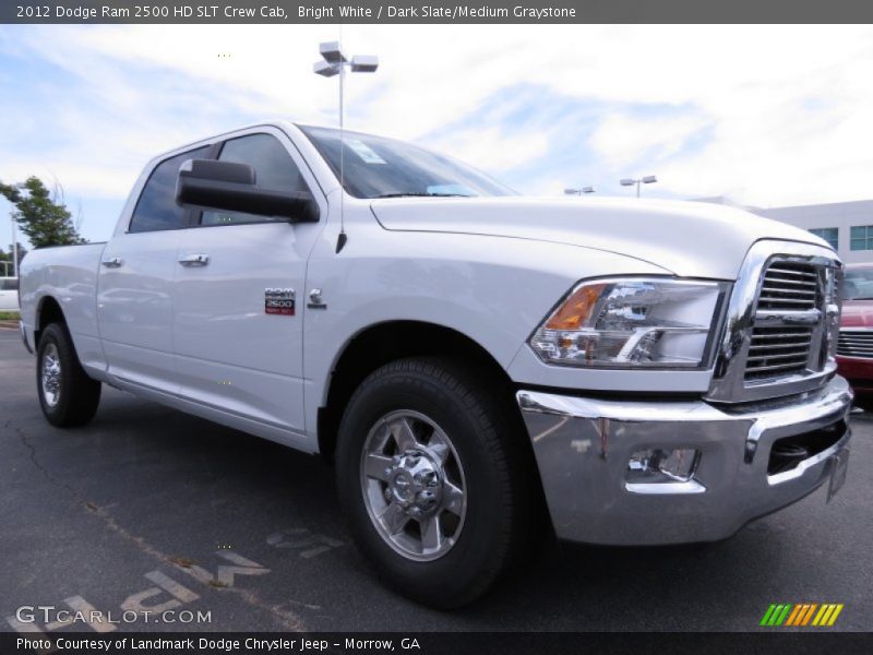 Bright White / Dark Slate/Medium Graystone 2012 Dodge Ram 2500 HD SLT Crew Cab