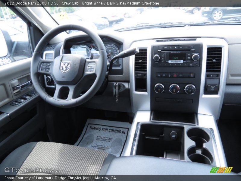 Bright White / Dark Slate/Medium Graystone 2012 Dodge Ram 2500 HD SLT Crew Cab