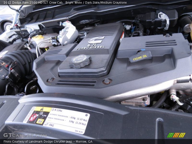 Bright White / Dark Slate/Medium Graystone 2012 Dodge Ram 2500 HD SLT Crew Cab