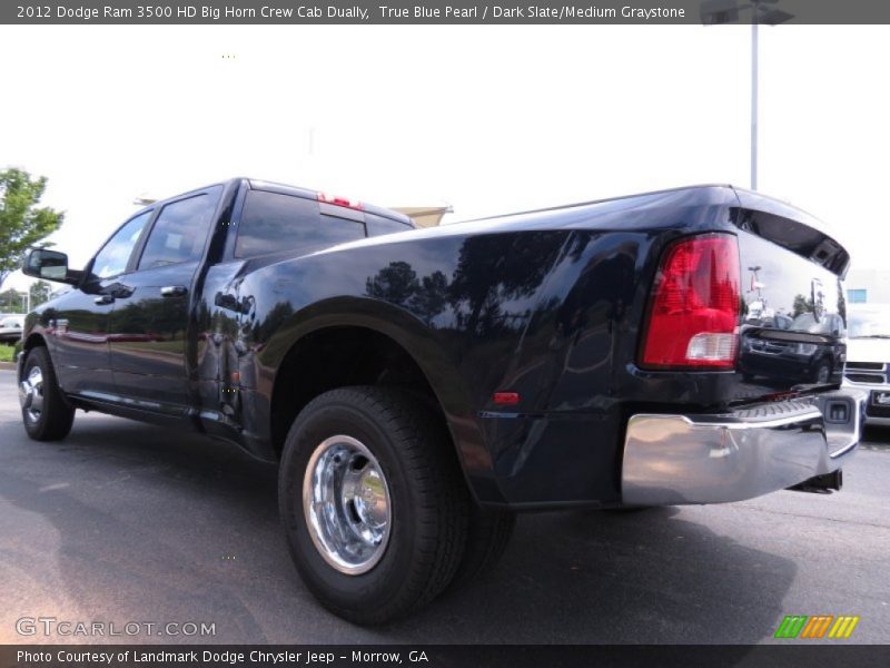True Blue Pearl / Dark Slate/Medium Graystone 2012 Dodge Ram 3500 HD Big Horn Crew Cab Dually