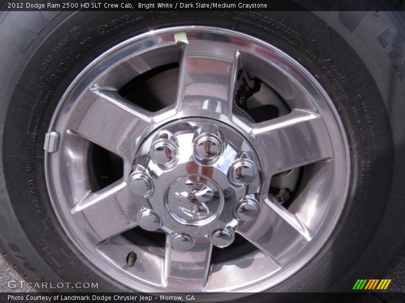 Bright White / Dark Slate/Medium Graystone 2012 Dodge Ram 2500 HD SLT Crew Cab