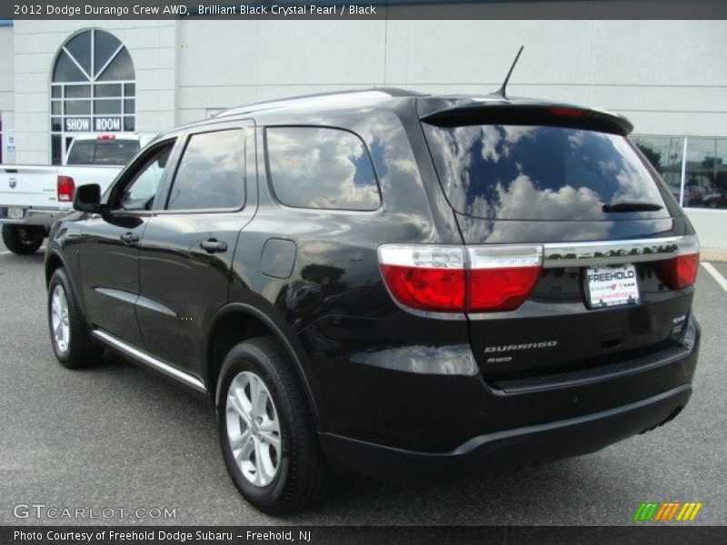 Brilliant Black Crystal Pearl / Black 2012 Dodge Durango Crew AWD