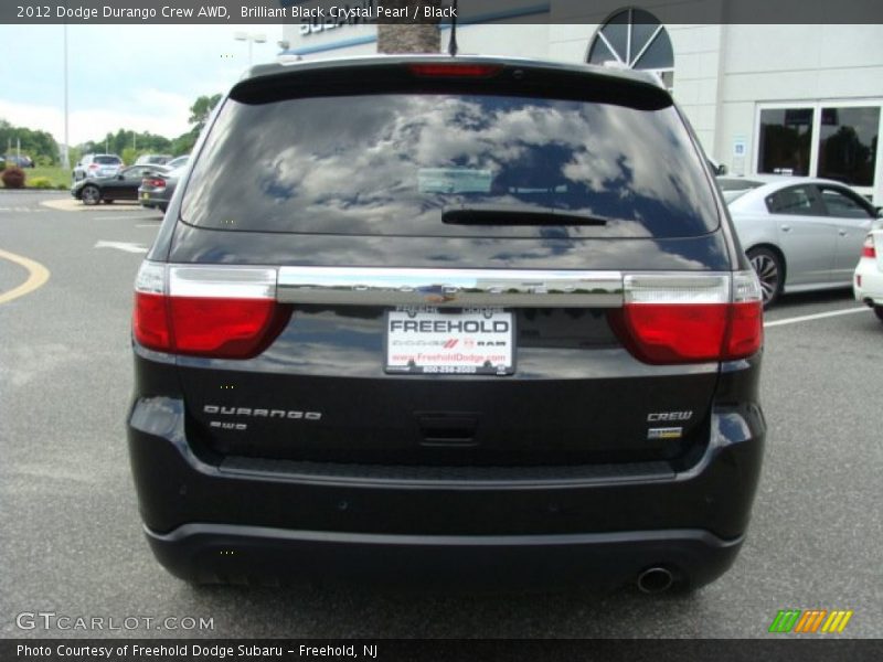 Brilliant Black Crystal Pearl / Black 2012 Dodge Durango Crew AWD