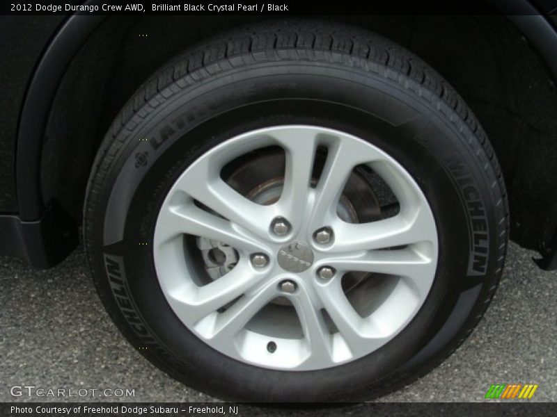 Brilliant Black Crystal Pearl / Black 2012 Dodge Durango Crew AWD