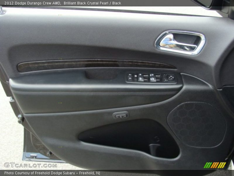 Brilliant Black Crystal Pearl / Black 2012 Dodge Durango Crew AWD