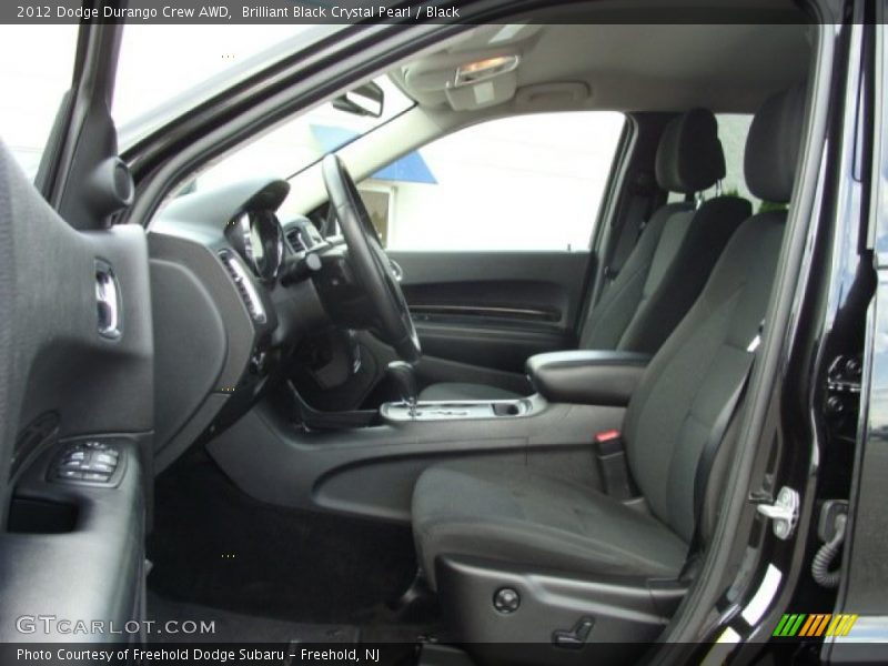 Brilliant Black Crystal Pearl / Black 2012 Dodge Durango Crew AWD