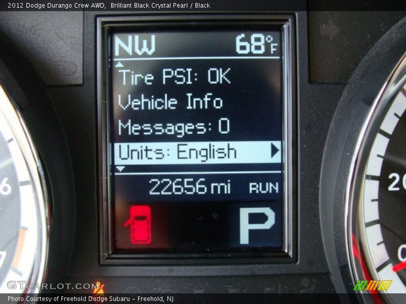 Brilliant Black Crystal Pearl / Black 2012 Dodge Durango Crew AWD