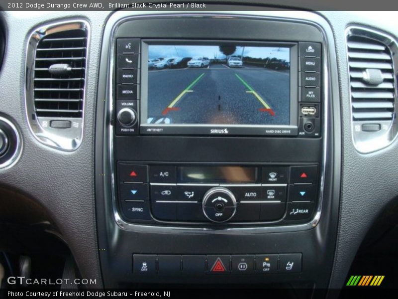 Brilliant Black Crystal Pearl / Black 2012 Dodge Durango Crew AWD