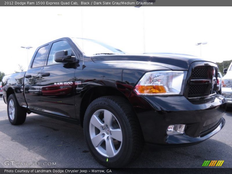 Black / Dark Slate Gray/Medium Graystone 2012 Dodge Ram 1500 Express Quad Cab