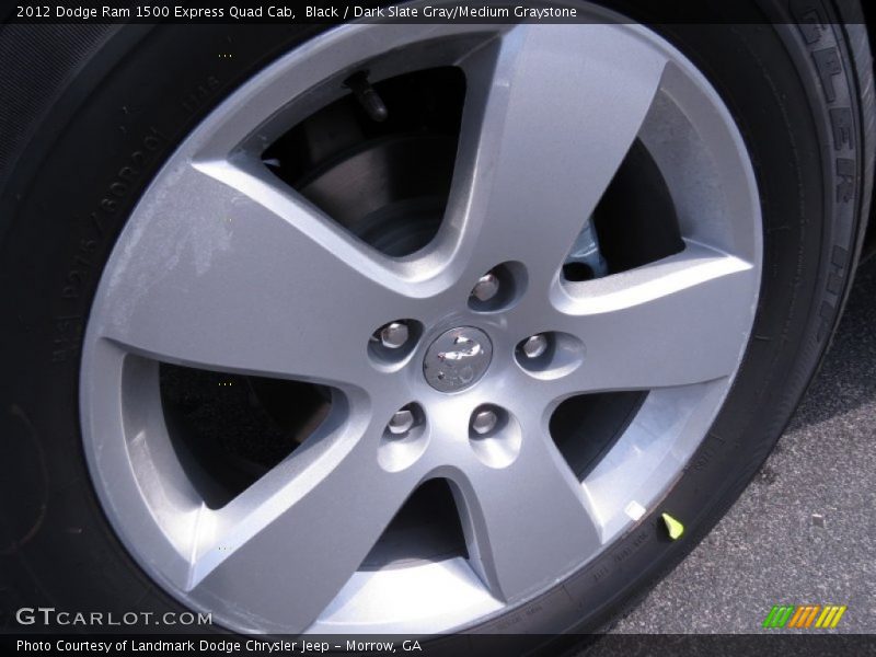 Black / Dark Slate Gray/Medium Graystone 2012 Dodge Ram 1500 Express Quad Cab