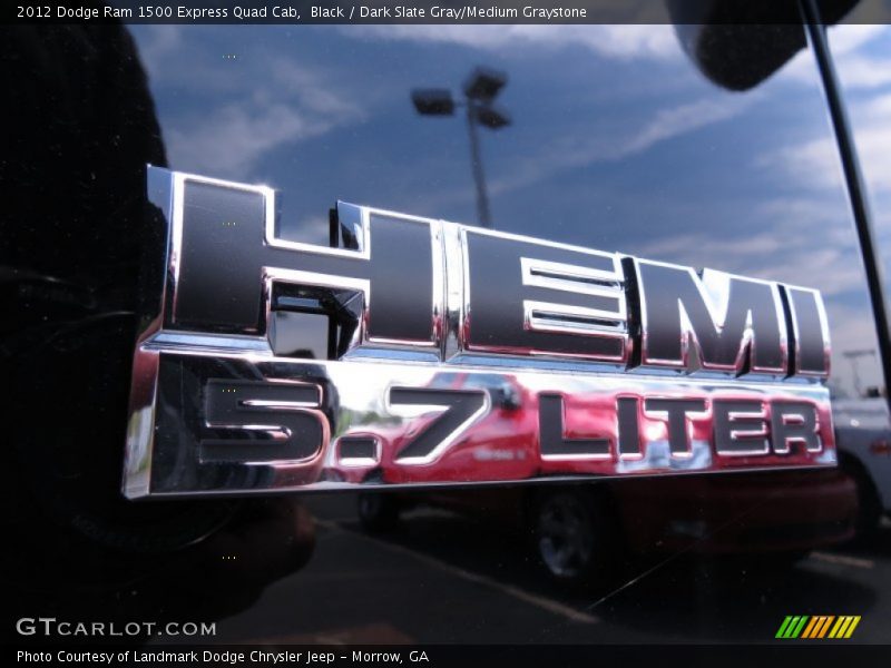 Black / Dark Slate Gray/Medium Graystone 2012 Dodge Ram 1500 Express Quad Cab