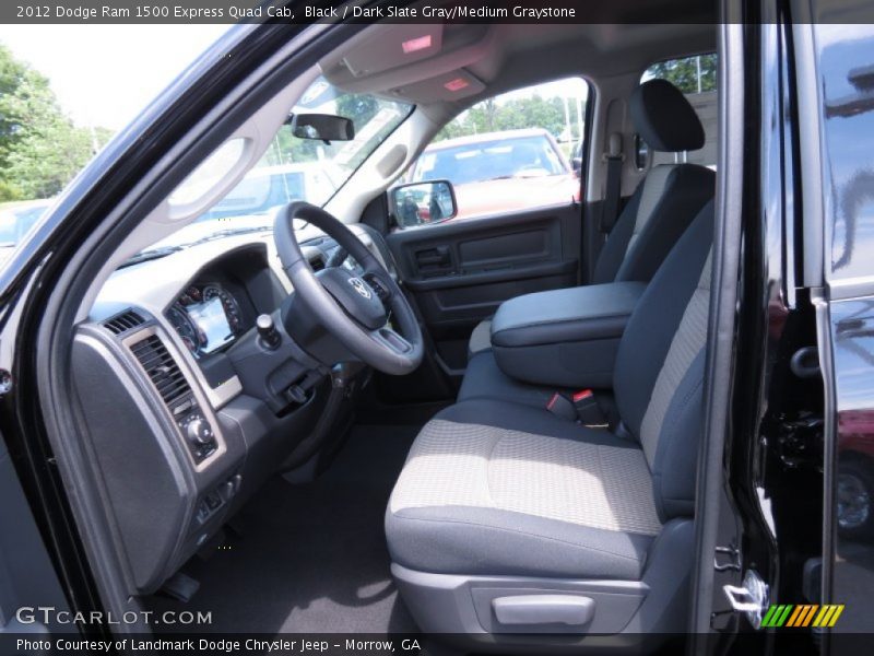 Black / Dark Slate Gray/Medium Graystone 2012 Dodge Ram 1500 Express Quad Cab