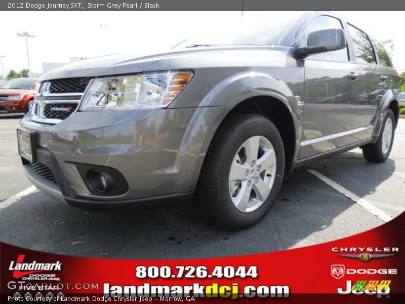 Storm Grey Pearl / Black 2012 Dodge Journey SXT