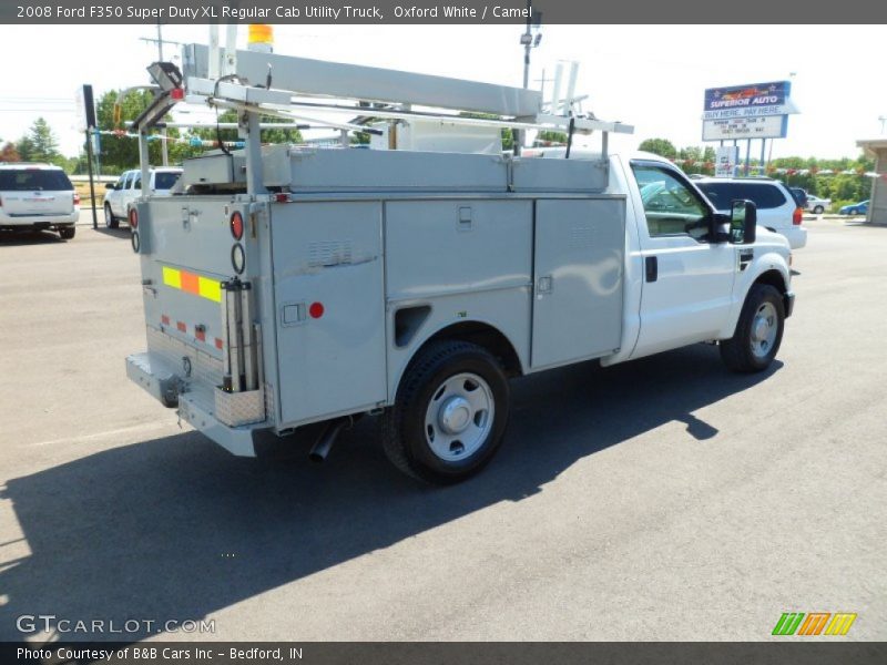 Oxford White / Camel 2008 Ford F350 Super Duty XL Regular Cab Utility Truck