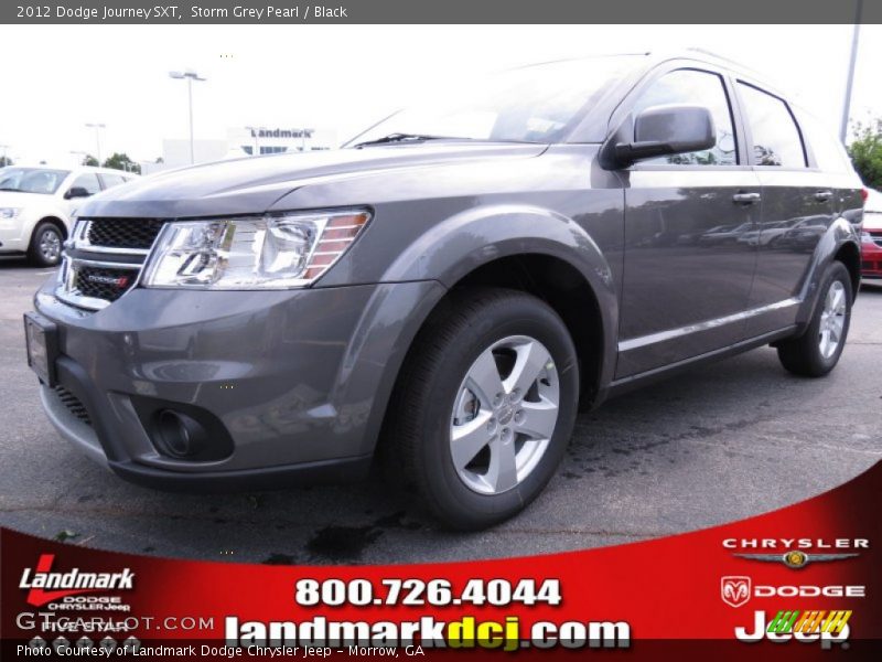Storm Grey Pearl / Black 2012 Dodge Journey SXT