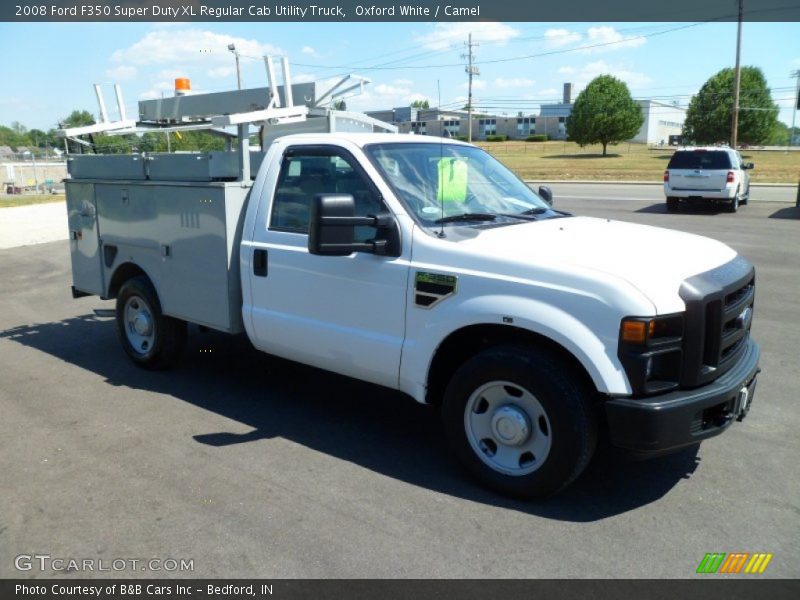 Oxford White / Camel 2008 Ford F350 Super Duty XL Regular Cab Utility Truck