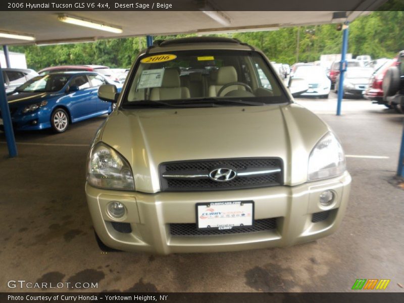 Desert Sage / Beige 2006 Hyundai Tucson GLS V6 4x4