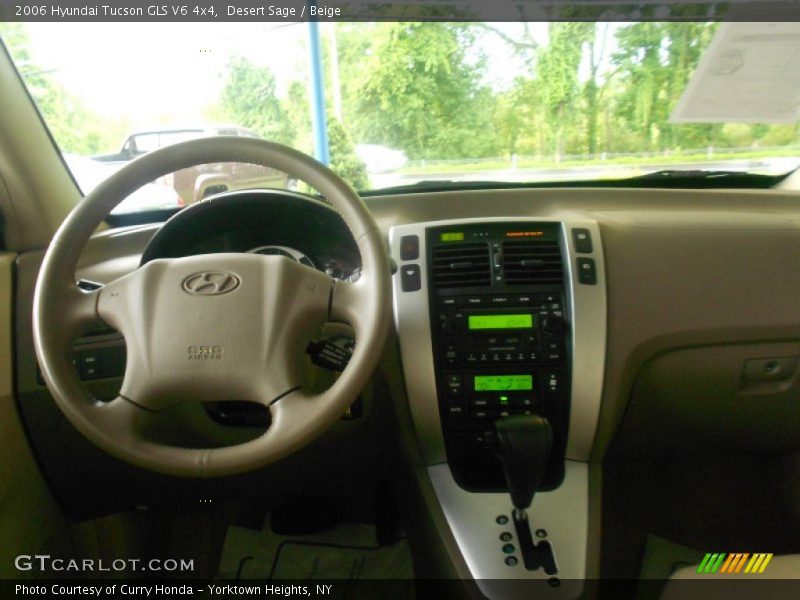 Desert Sage / Beige 2006 Hyundai Tucson GLS V6 4x4